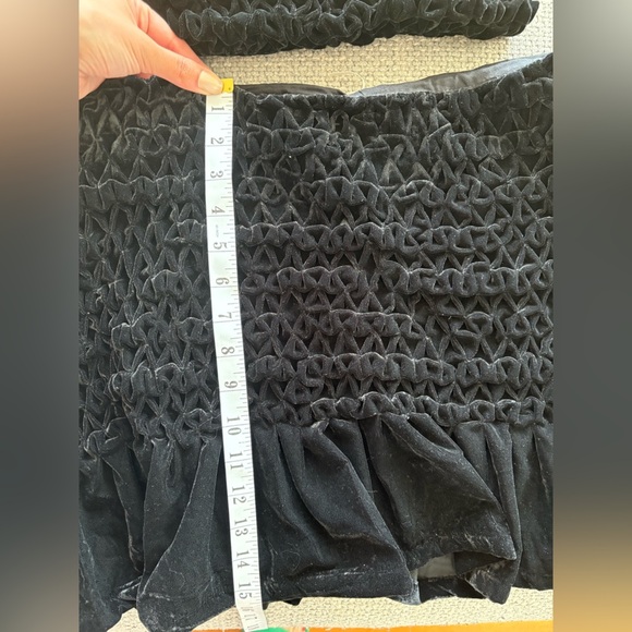 Free People Black Velvet Two-Piece Set Size Small OB207286 brand new - Picture 6 of 16